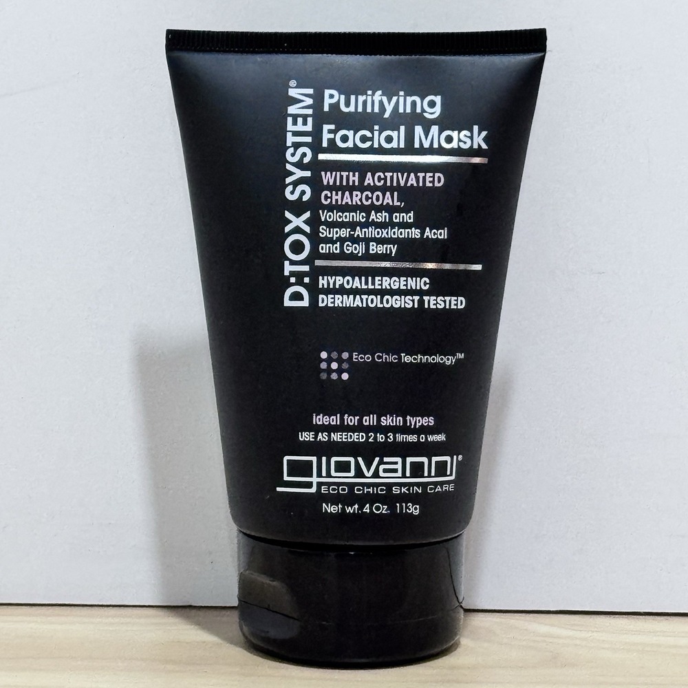 Giovanni D:tox Detox System Purifying Facial Mask Activated Charcoal 4 oz Sealed